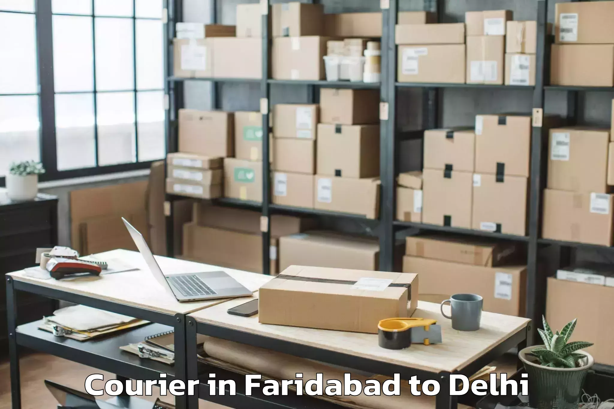 Reliable Faridabad to Pacific D21 Mall Courier